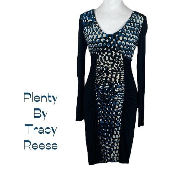 Anthropologie Plenty by Tracy Reese Ruched BodyCon Party Event Dress Size M - Picture 2 of 14
